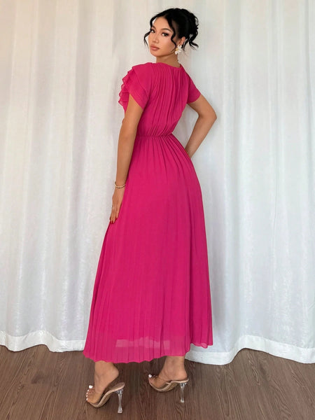 SHEIN Islaluna French Casual Gorgeous Romantic Belt Style Ladies Elega |  Dress | OneHub