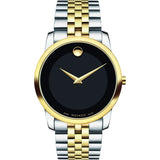  | Movado Museum Two-tone Stainless Steel Black Dial Quartz Watch for Men- 0606605 | Watches | Movado | OneHub