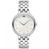  | Movado Trevi Silver Stainless Steel Mother of Pearl Dial Quartz Watch for Women - Movado 0606810 | Watches | Movado | OneHub