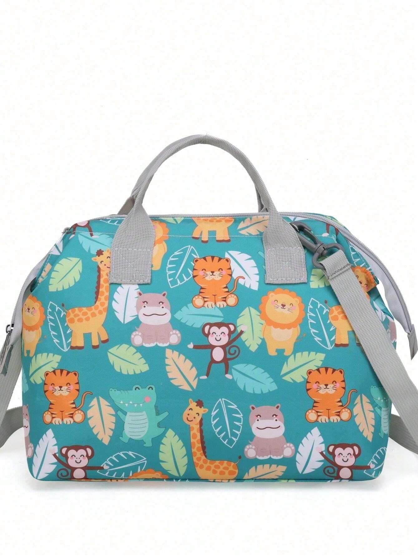  | SHEIN 1-Piece Cute Print Nylon Tote Bag Waterproof Sturdy Large Capacity Shoulder Bag New Light Weight Crossbody Changing Bag | Bags | Shein | OneHub