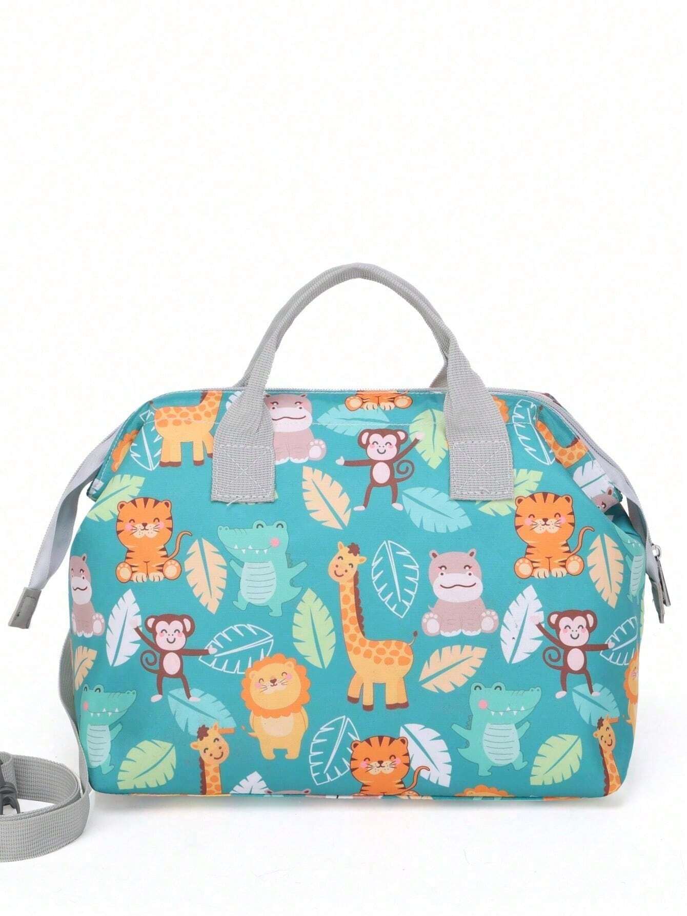  | SHEIN 1-Piece Cute Print Nylon Tote Bag Waterproof Sturdy Large Capacity Shoulder Bag New Light Weight Crossbody Changing Bag | Bags | Shein | OneHub