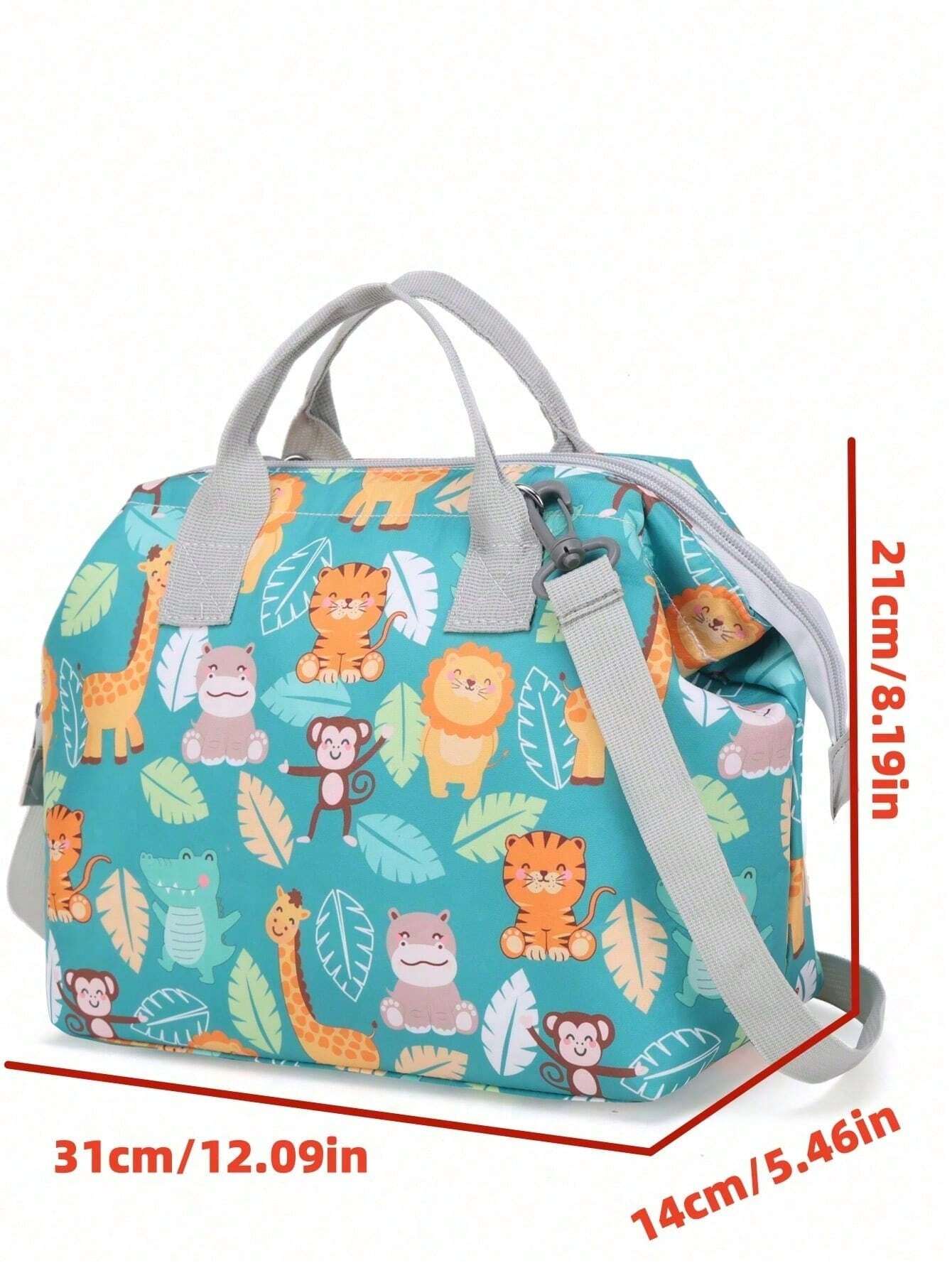  | SHEIN 1-Piece Cute Print Nylon Tote Bag Waterproof Sturdy Large Capacity Shoulder Bag New Light Weight Crossbody Changing Bag | Bags | Shein | OneHub