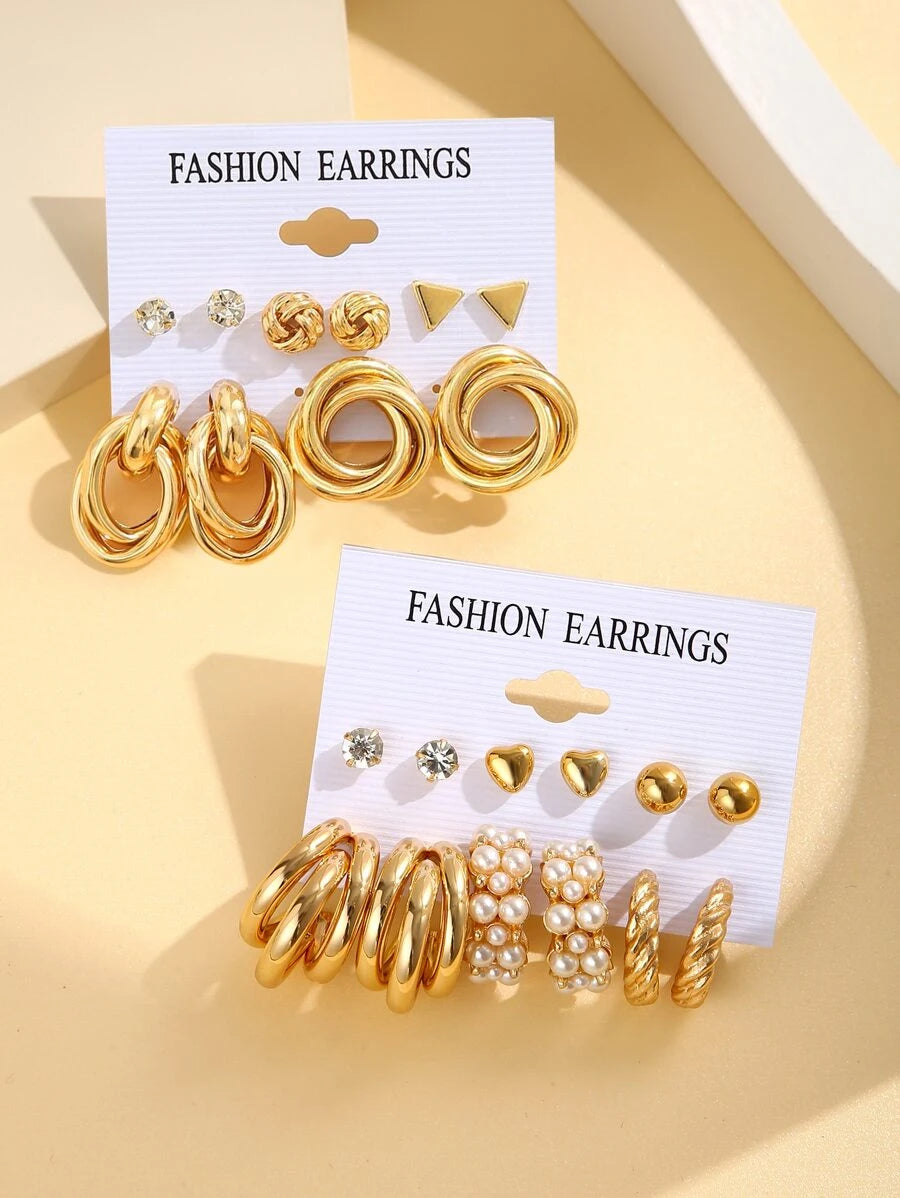  | SHEIN 11pairs Faux Pearl Decor Earrings | Earrings | Shein | OneHub