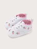  | SHEIN Baby Girl Floral Embroidered Lace-up Front Flats | Bags | Shein | OneHub