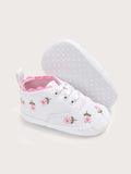  | SHEIN Baby Girl Floral Embroidered Lace-up Front Flats | Bags | Shein | OneHub