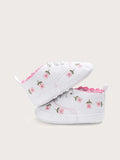  | SHEIN Baby Girl Floral Embroidered Lace-up Front Flats | Bags | Shein | OneHub