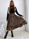  | SHEIN Leopard Print Ruffle Hem Skirt | Skirt | Shein | OneHub