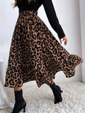  | SHEIN Leopard Print Ruffle Hem Skirt | Skirt | Shein | OneHub