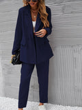  | SHEIN Frenchy Double Button Blazer & Tailored Pants | Blazer | Shein | OneHub