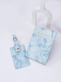 | SHEIN Letter Graphic Marble Pattern Passport Case With Luggage Tag | Card Holder | Shein | OneHub