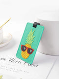 Shein Cartoon Pineapple Graphic Luggage Tag