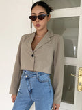  | SHEIN DAZY Single Button Crop Blazer | Blazer | Shein | OneHub