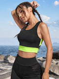  | SHEIN Color Block Cut Out Back Sports Tank Top | Sports Bra | Shein | OneHub