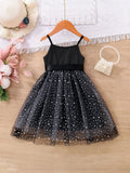  | SHEIN Toddler Girls Star Mesh Hem Belted Cami Dress | Dress | Shein | OneHub