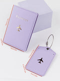  | SHEIN 2pcs Letter Graphic Passport Case & Luggage Tag | Card Holder | Shein | OneHub