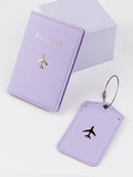  | SHEIN 2pcs Letter Graphic Passport Case & Luggage Tag | Card Holder | Shein | OneHub