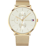  | Tommy Hilfiger Jenna Gold Mesh Bracelet White Dial Quartz Watch for Women - 1781943 | Watches | Tommy Hilfiger | OneHub