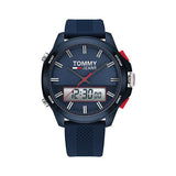 Tommy Hilfiger Tommy Jeans Expedition Blue Silicone Strap Blue Dial Quartz Watch for Men - 1791761