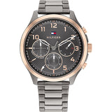 Tommy Hilfiger Asher Grey Stainless Steel Grey Dial Chronograph Quartz Watch for Men - 1791871