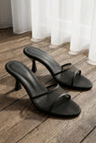 Ivy Leaf Vine Strap Heels – Midnight Black | Anza PK | ANZA Sasha | Heels | Anza | OneHub
