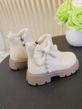 1 Pair Premium Baby Boots: Made Of Super Soft Leather, Like A "Second Skin" Wrapping The Little Feet