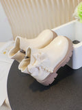 1 Pair Premium Baby Boots: Made Of Super Soft Leather, Like A "Second Skin" Wrapping The Little Feet