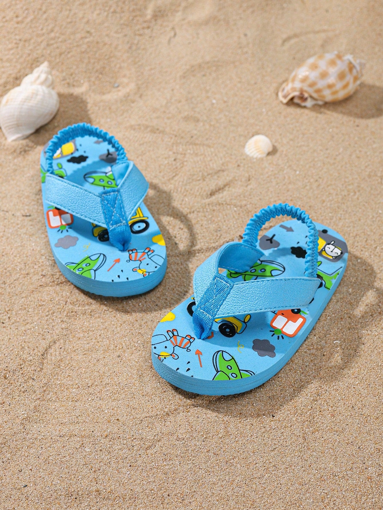  | SHEIN 1 Pair Toddler Cartoon Animal EVA Non-Slip Beach Outdoor Slippers, Summer Lightweight Flip Flops | Shoes | Shein | OneHub