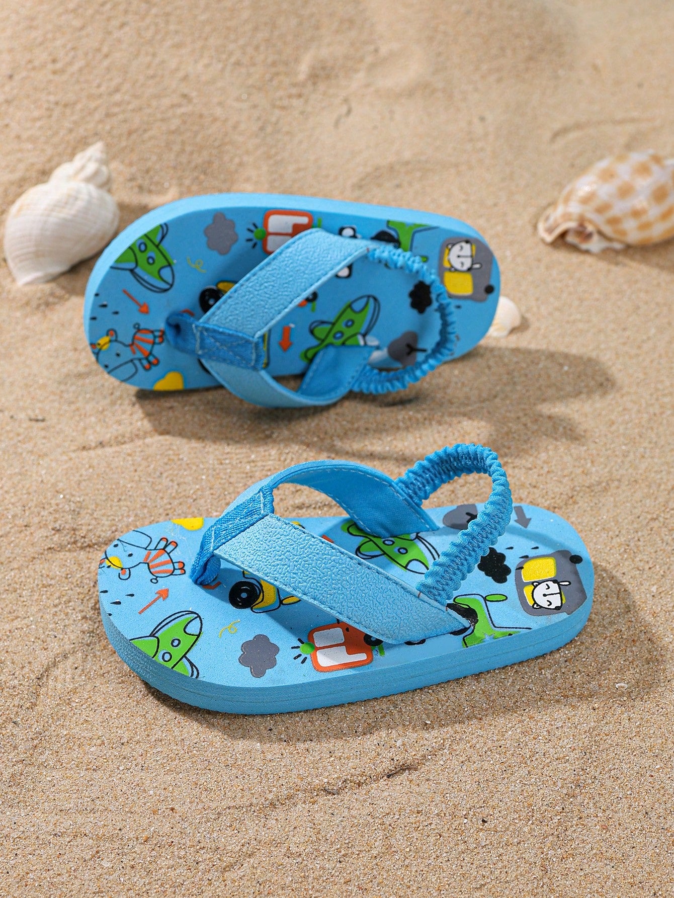  | SHEIN 1 Pair Toddler Cartoon Animal EVA Non-Slip Beach Outdoor Slippers, Summer Lightweight Flip Flops | Shoes | Shein | OneHub