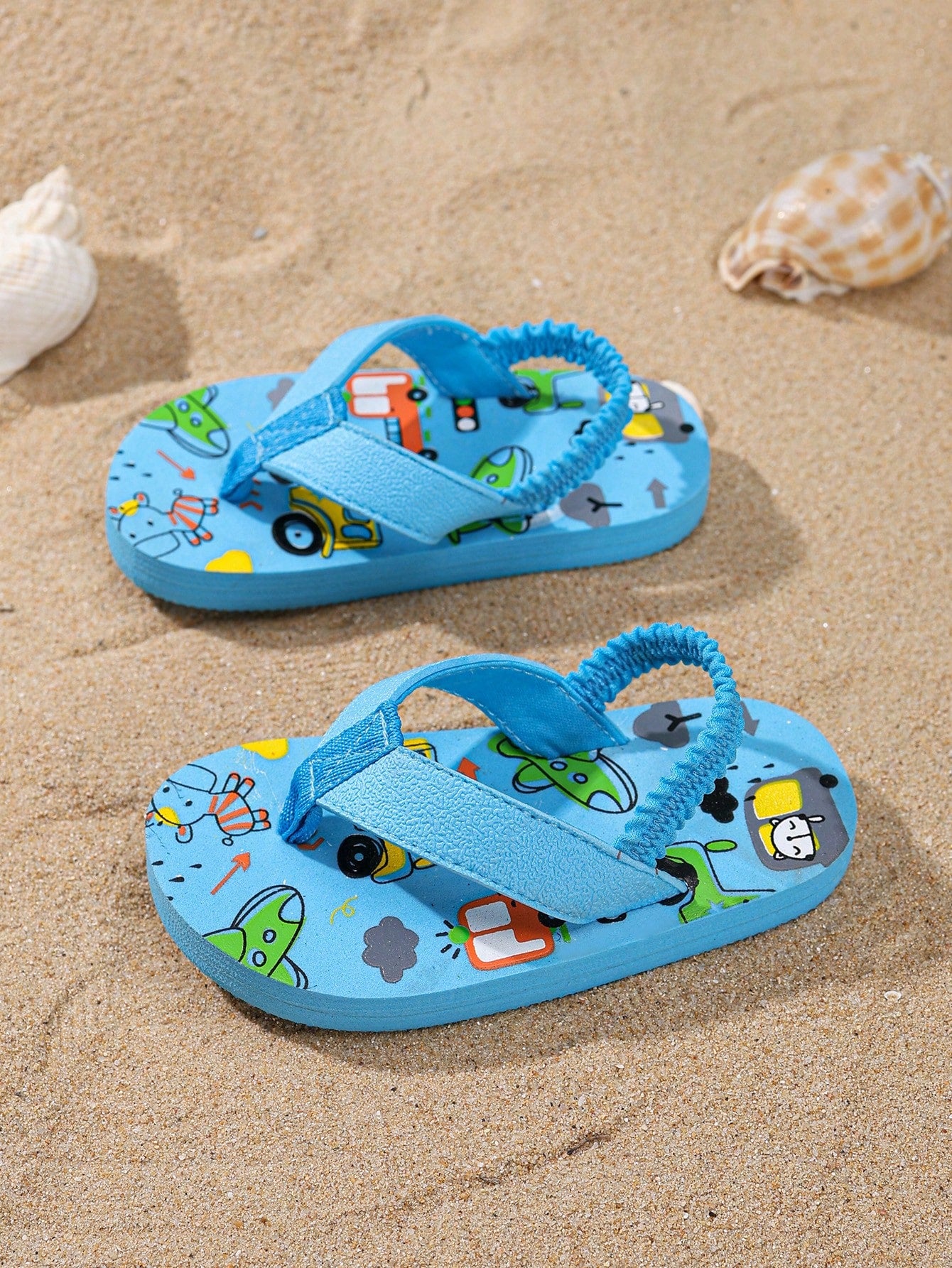  | SHEIN 1 Pair Toddler Cartoon Animal EVA Non-Slip Beach Outdoor Slippers, Summer Lightweight Flip Flops | Shoes | Shein | OneHub