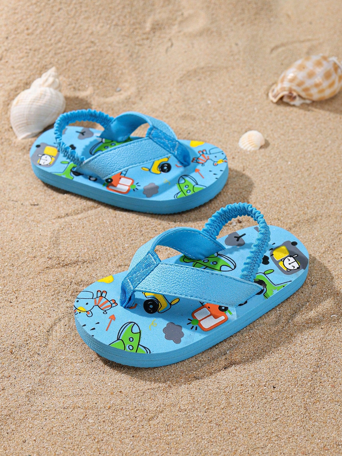  | SHEIN 1 Pair Toddler Cartoon Animal EVA Non-Slip Beach Outdoor Slippers, Summer Lightweight Flip Flops | Shoes | Shein | OneHub