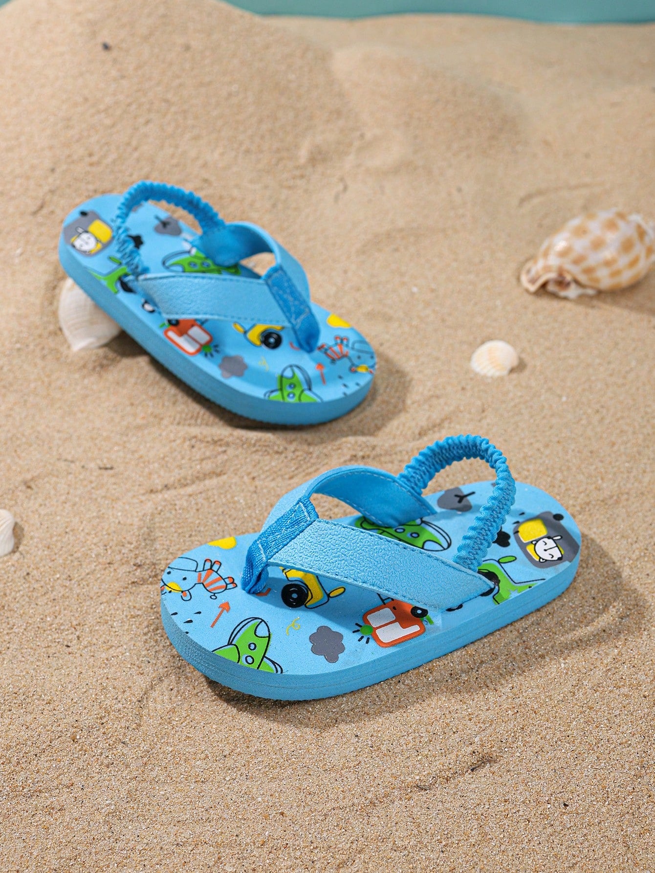  | SHEIN 1 Pair Toddler Cartoon Animal EVA Non-Slip Beach Outdoor Slippers, Summer Lightweight Flip Flops | Shoes | Shein | OneHub