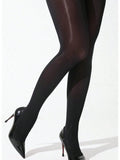 SHEIN 1 Pair Women's Shiny Pantyhose, Super Glossy Tights, 70D Brown Dance Jazz Leggings