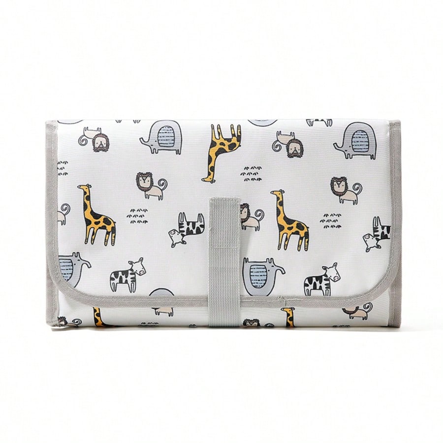 SHEIN 1 Pc Portable Baby Diaper Pad, Multi-Functional Waterproof Diaper Changing Mat, Foldable For Stroller, Convenient Diaper Bag