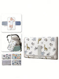 SHEIN 1 Pc Portable Baby Diaper Pad, Multi-Functional Waterproof Diaper Changing Mat, Foldable For Stroller, Convenient Diaper Bag
