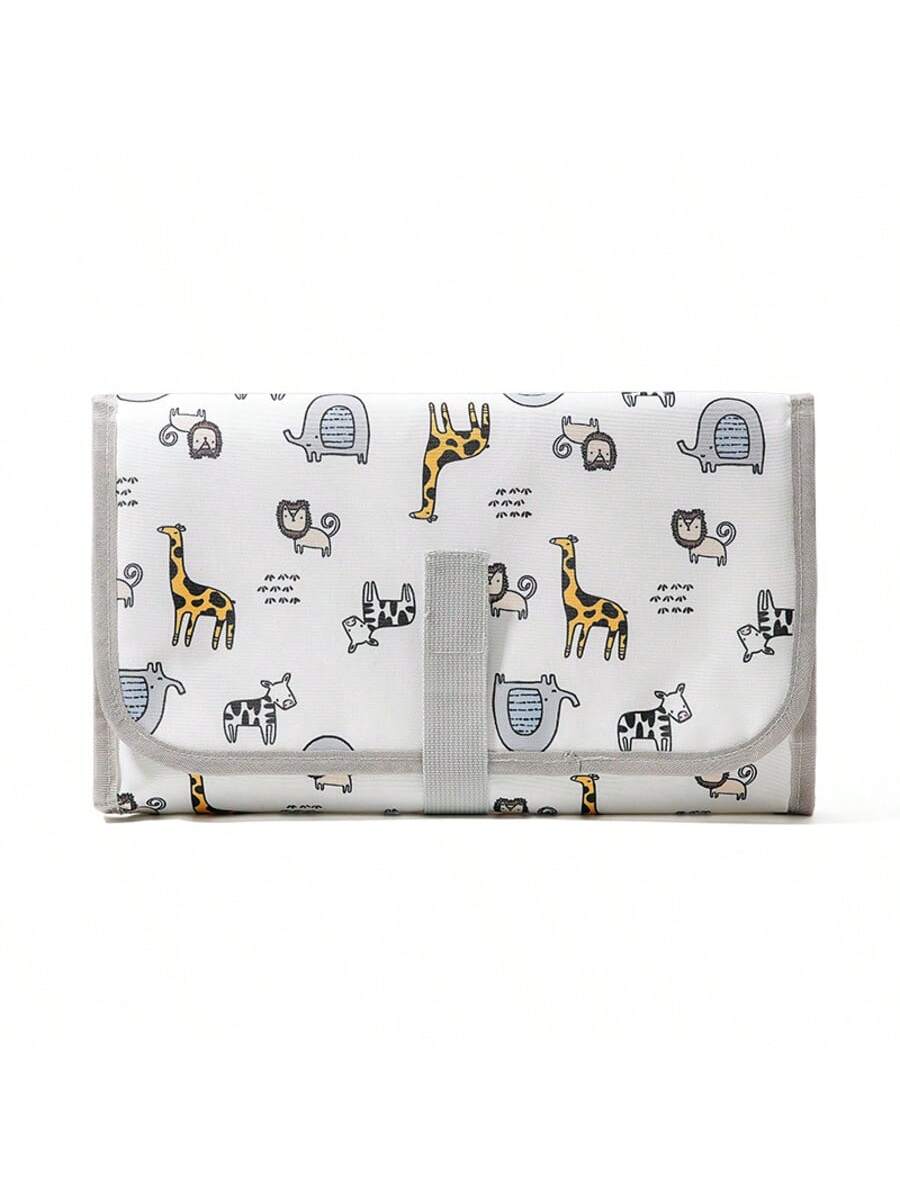 SHEIN 1 Pc Portable Baby Diaper Pad, Multi-Functional Waterproof Diaper Changing Mat, Foldable For Stroller, Convenient Diaper Bag