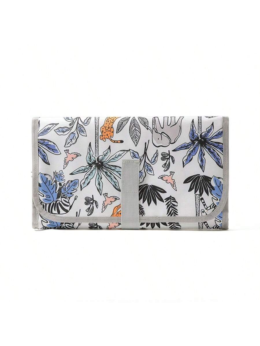 SHEIN 1 Pc Portable Baby Diaper Pad, Multi-Functional Waterproof Diaper Changing Mat, Foldable For Stroller, Convenient Diaper Bag