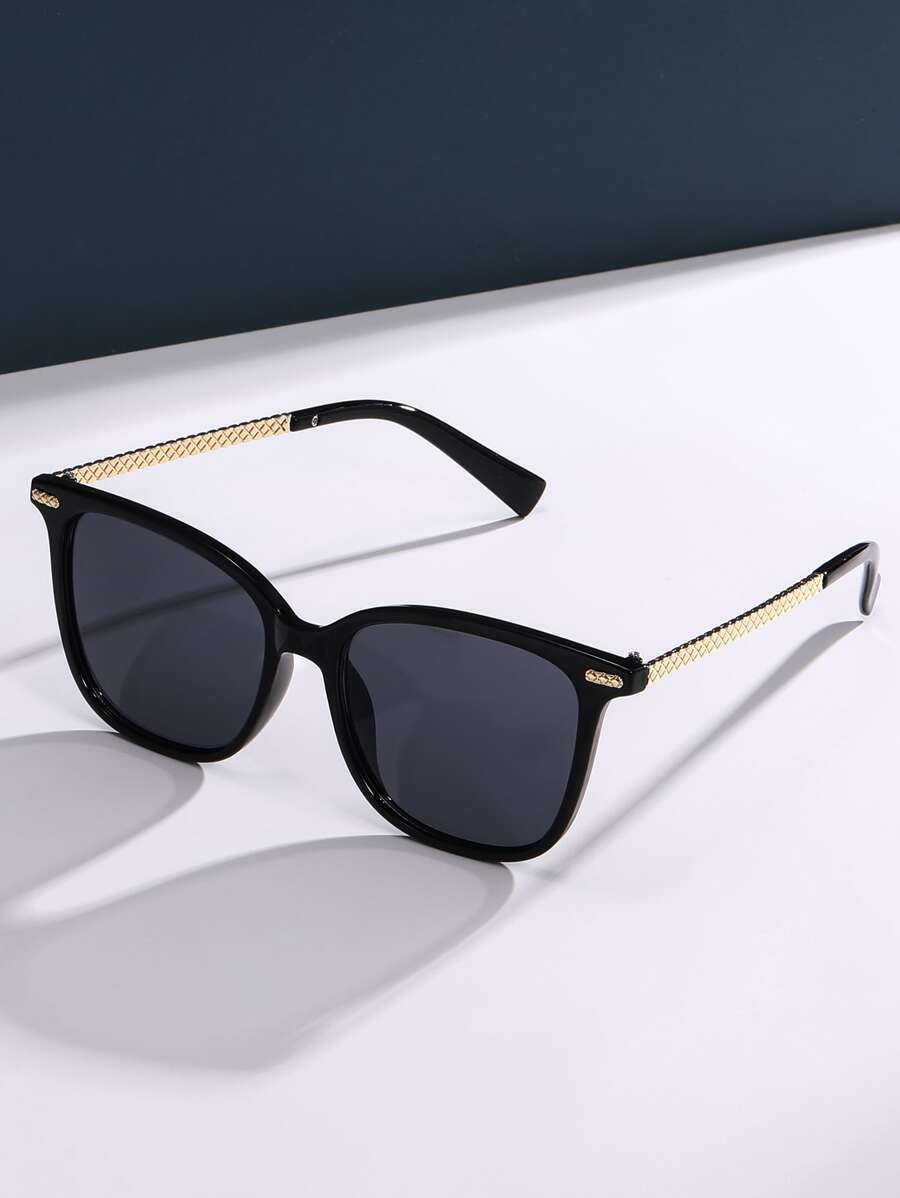  | SHEIN 1pair Geometric Frame Sunglasses For Outdoor Elegant Sunglasses Beach Sun Glasses | Sunglasses | Shein | OneHub