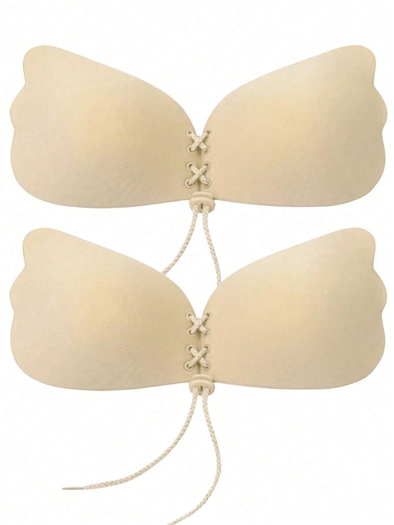  | SHEIN 1pc/10pcs Reusable Strapless Invisible Adhesive Push-Up Bra For Women, Suitable For Wedding/Party Dresses, Seamless Bra, Adhesive Bra | Lingerie | Shein | OneHub