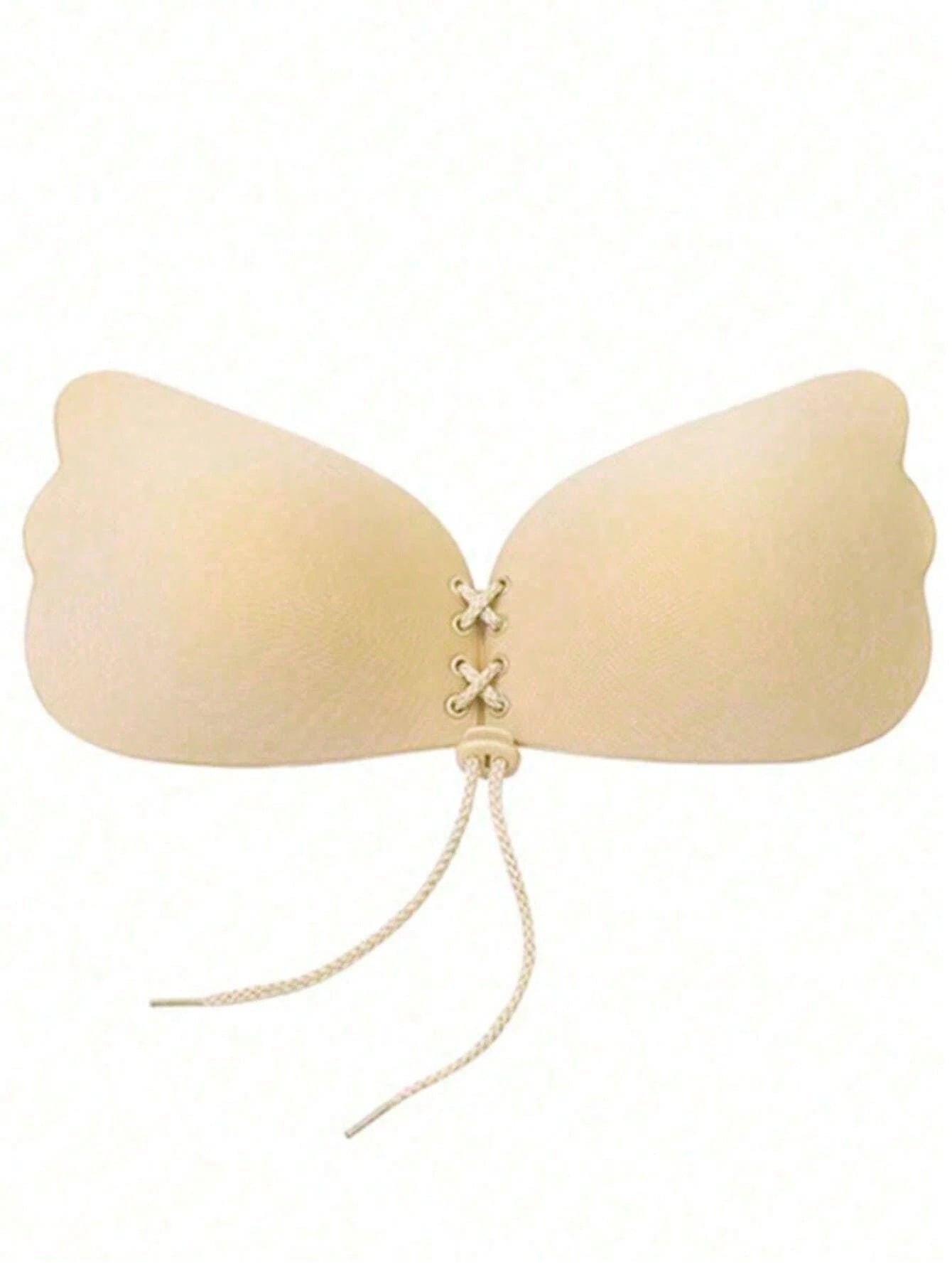  | SHEIN 1pc/10pcs Reusable Strapless Invisible Adhesive Push-Up Bra For Women, Suitable For Wedding/Party Dresses, Seamless Bra, Adhesive Bra | Lingerie | Shein | OneHub