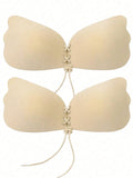  | SHEIN 1pc/10pcs Reusable Strapless Invisible Adhesive Push-Up Bra For Women, Suitable For Wedding/Party Dresses, Seamless Bra, Adhesive Bra | Lingerie | Shein | OneHub
