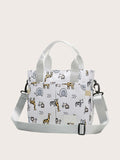SHEIN 1pc Cartoon Animal Pattern Diaper Bag