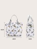 SHEIN 1pc Cartoon Animal Pattern Diaper Bag