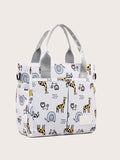 SHEIN 1pc Cartoon Animal Pattern Diaper Bag