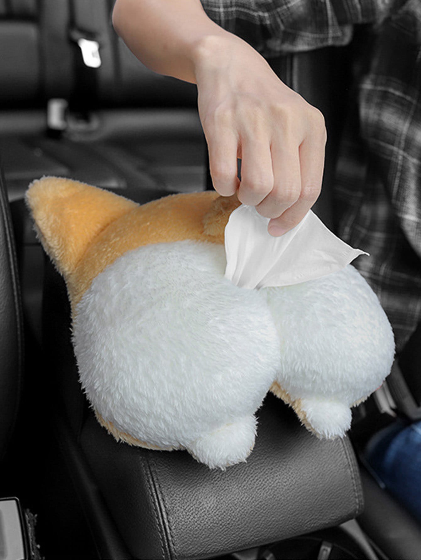  | SHEIN Cartoon Design Fuzzy Car Tissue Storage Box | Storage Box | Shein | OneHub