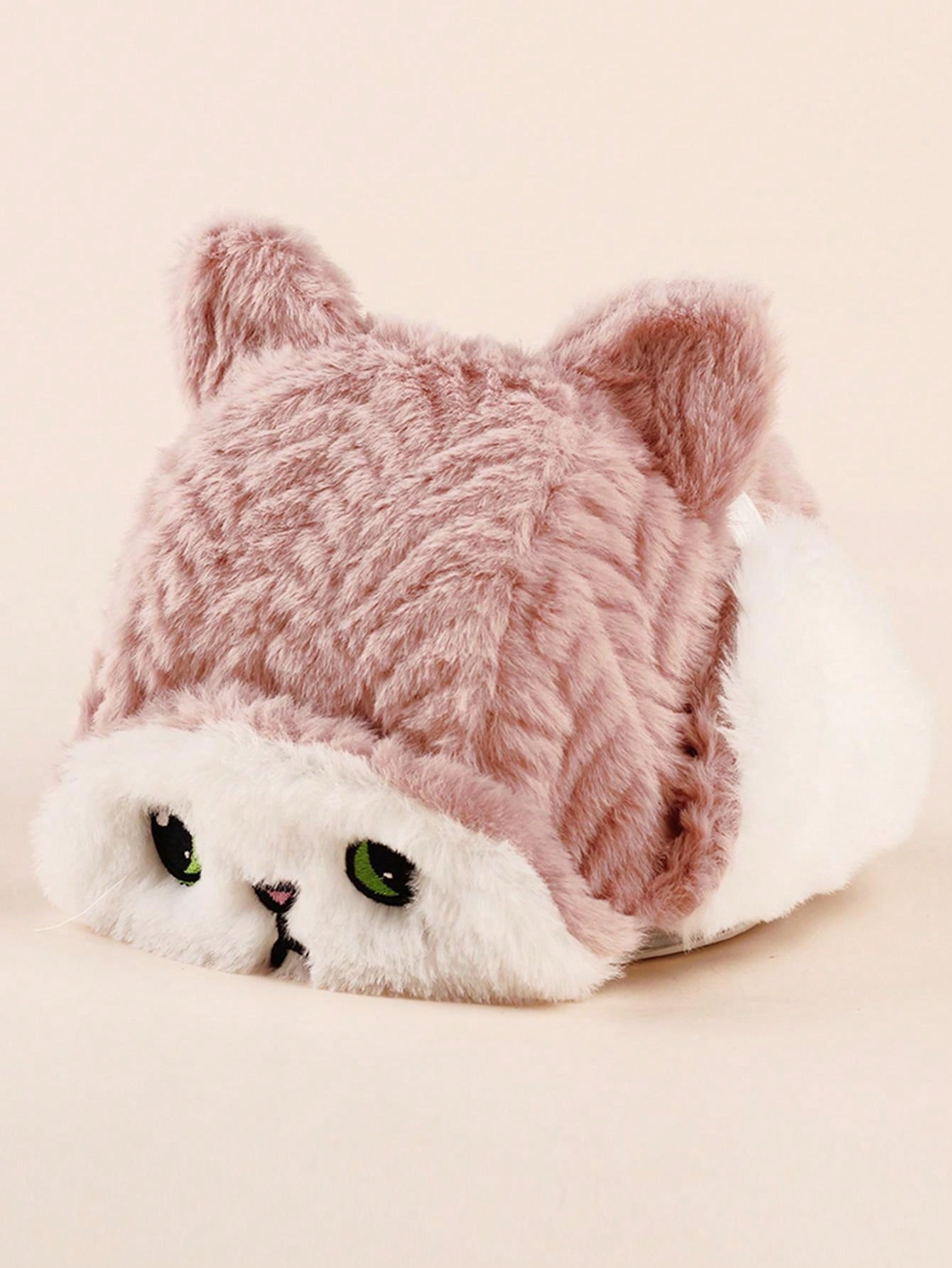  | SHEIN 1pc Cartoon Knitted Ear Protection Thickened Hat For Kids And Babies, Winter | Cap | Shein | OneHub