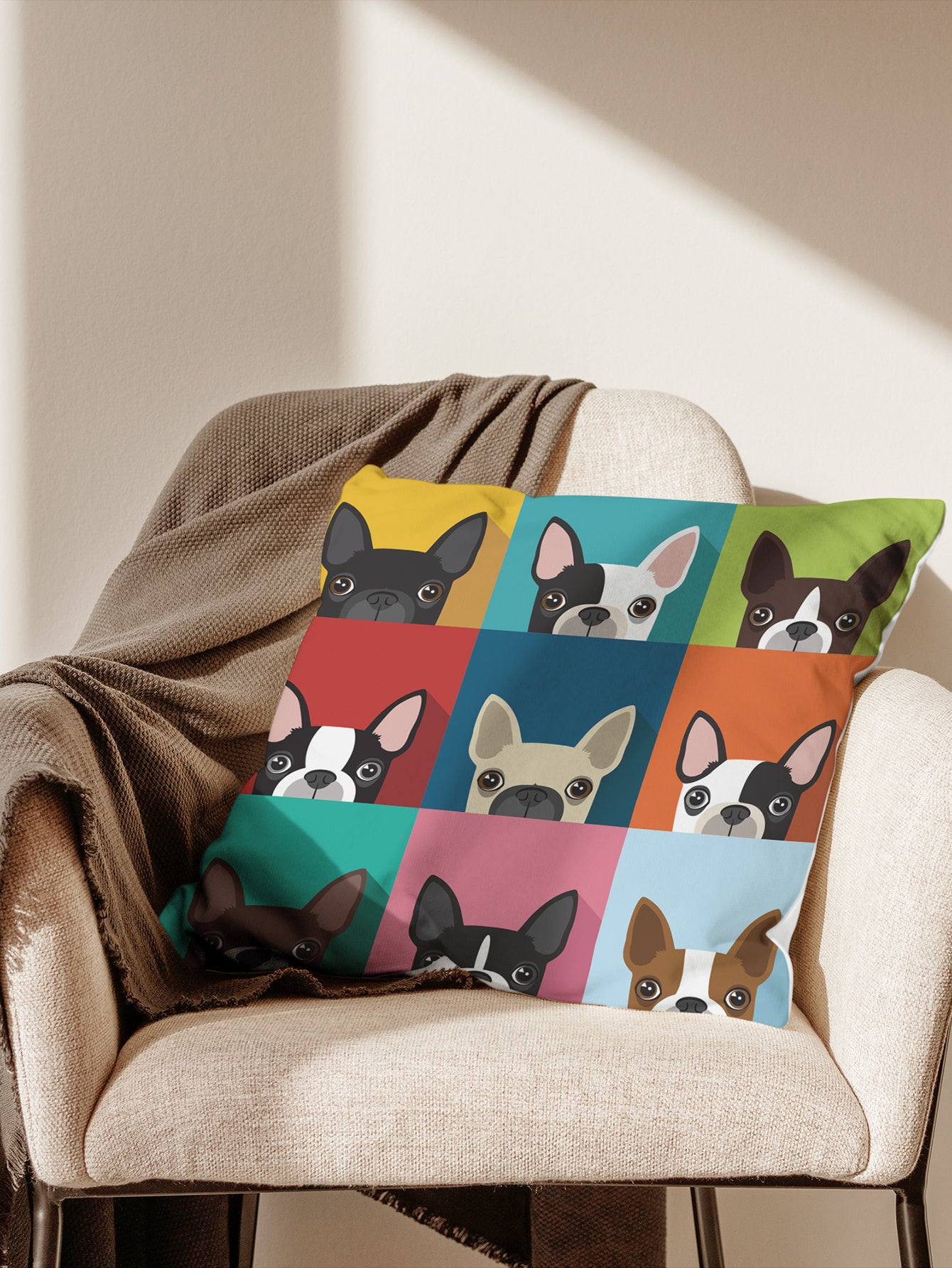  | SHEIN 1pc Cute Square Dog Printed Pillowcase Without Pillow Inner | Pillow Cover | Shein | OneHub