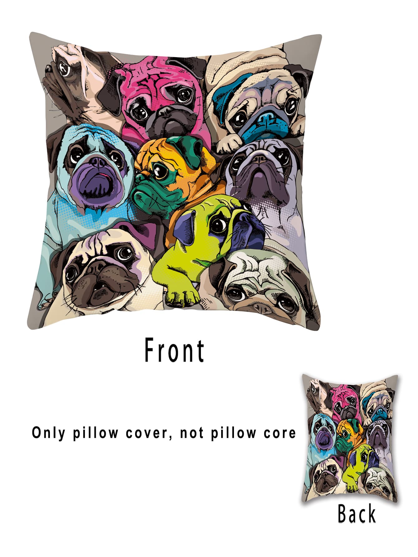  | SHEIN 1pc Dog Pattern Cushion Cover Without Filler | Pillow Cover | Shein | OneHub