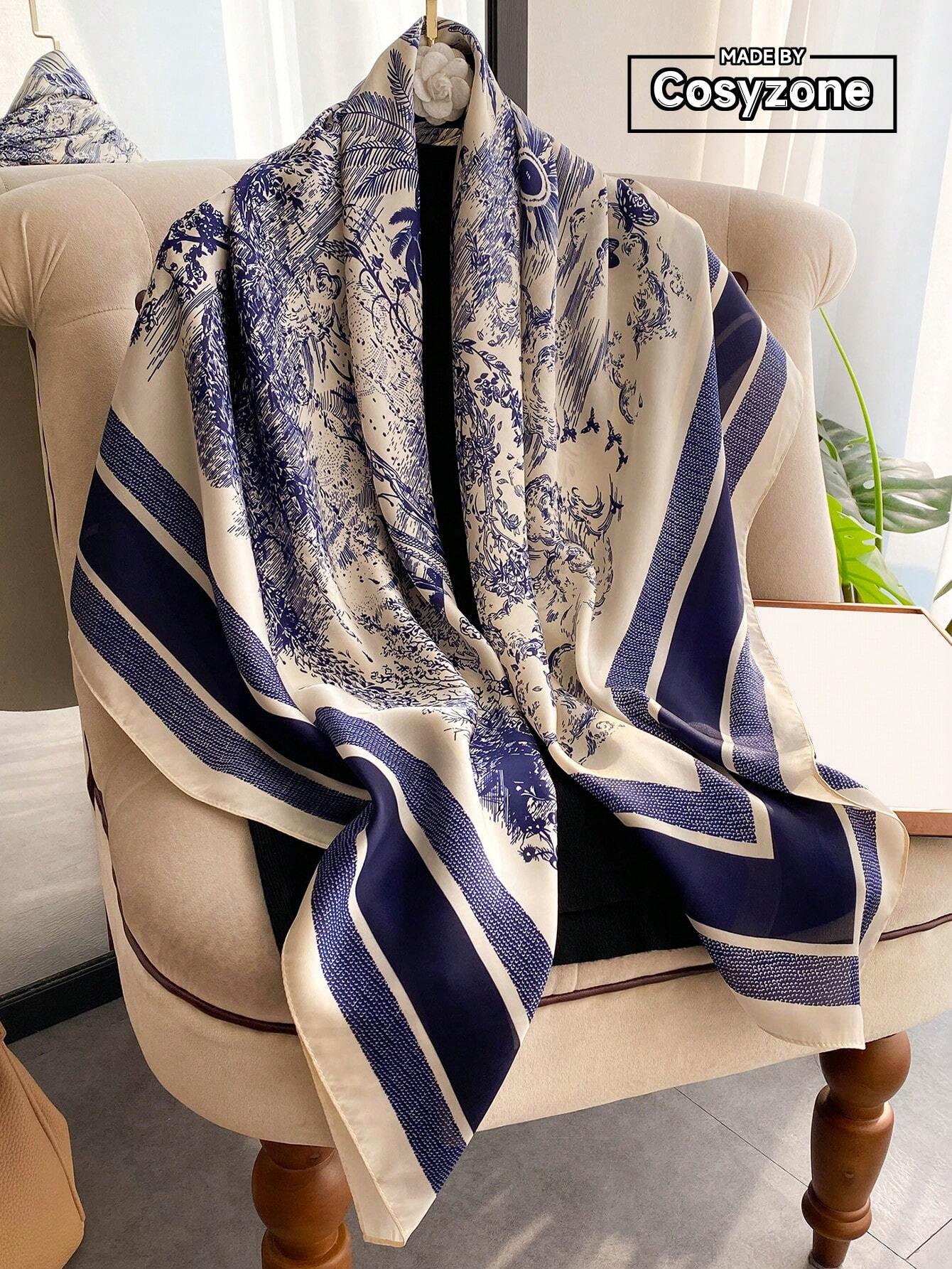  | SHEIN 1pc Landscape Print Bandana Scarf Fashionable Women Head Scarf Bandana,Hair Band,Head Band Ideal For Dressing Up Your Look | Bandana | Shein | OneHub