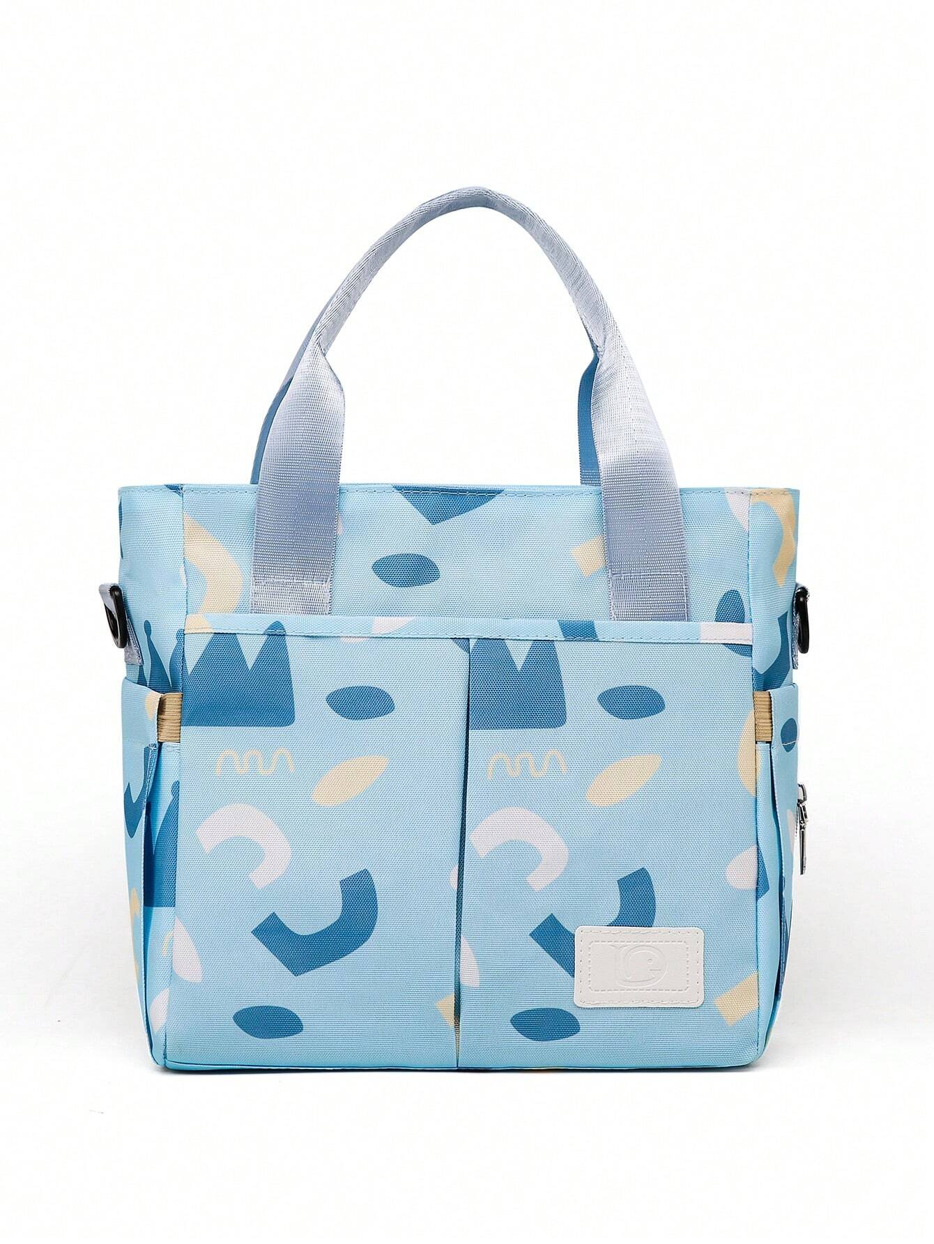  | SHEIN 1pc Multifunctional Mother & Baby Diaper Bag Fashionable Printed Waterproof Cloth Bag Women Handbag Baby Bottle Storage Bag | Bags | Shein | OneHub