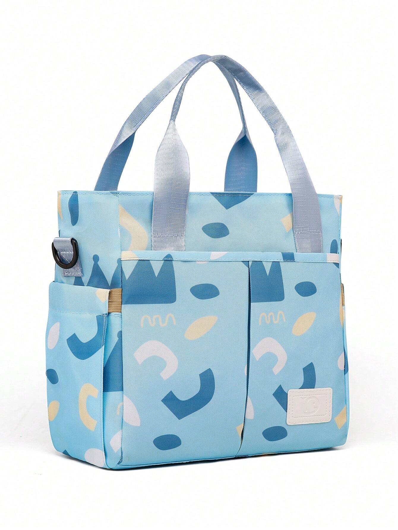  | SHEIN 1pc Multifunctional Mother & Baby Diaper Bag Fashionable Printed Waterproof Cloth Bag Women Handbag Baby Bottle Storage Bag | Bags | Shein | OneHub